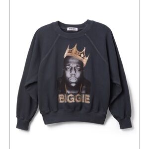 Daydreamer Black Crewneck Sweatshirt with White Label